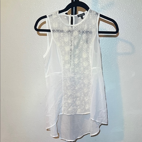 Lily Rose Off-White Sheer Top - Picture 1 of 5